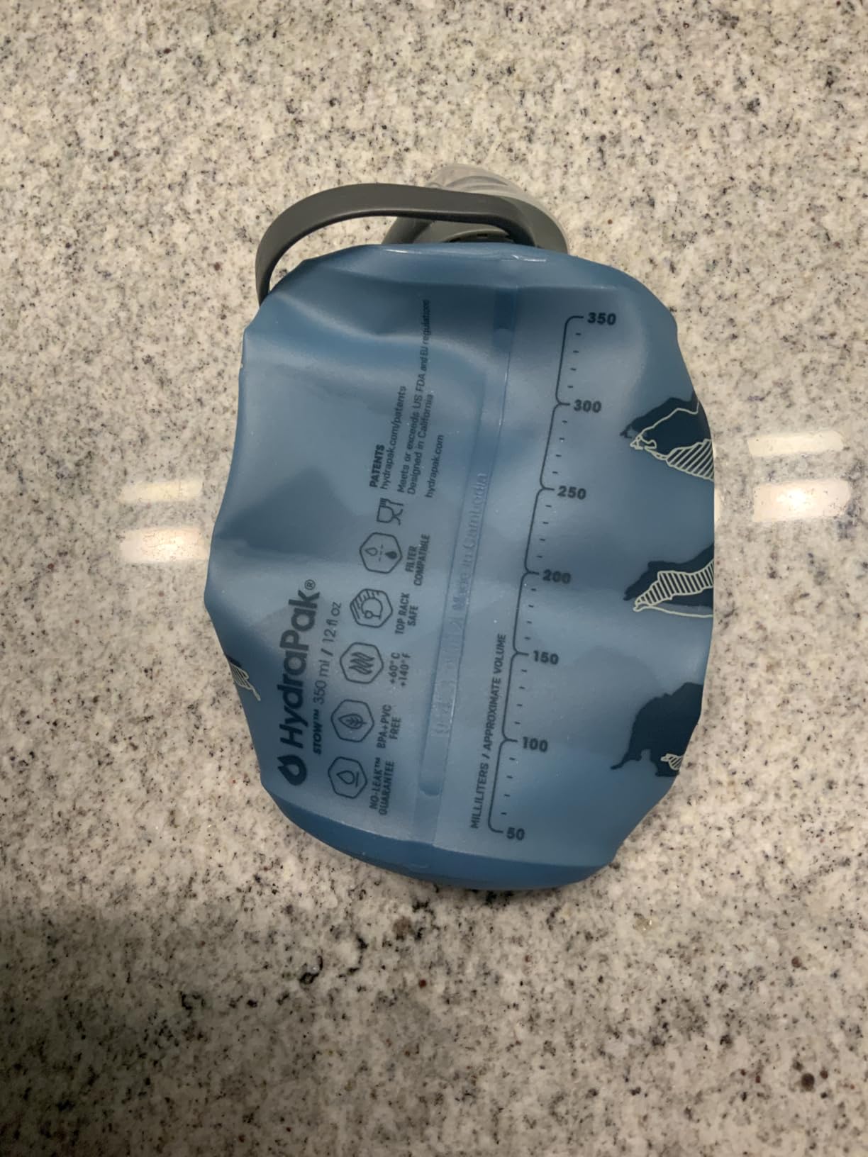 HydraPak Stow Collapsible Water Bottle (350ml, 500ml, 1L) customer photo 1