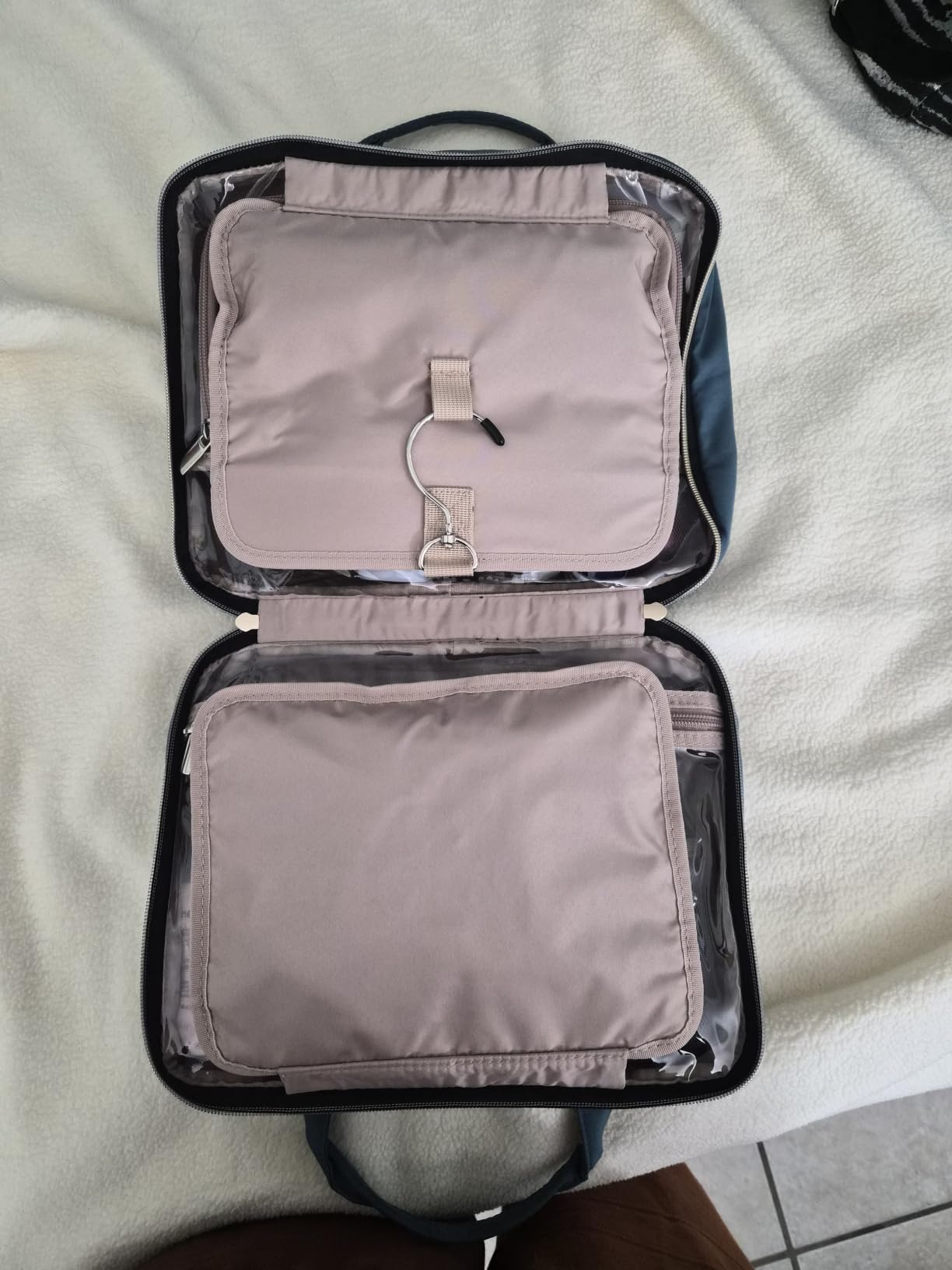 NISHEL Travel Toiletry Bag for women, Portable Hanging makeup Organizer customer photo 2