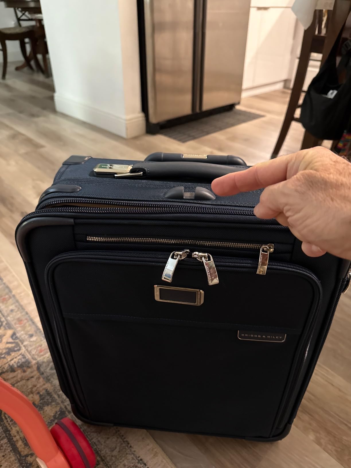 Briggs & Riley Baseline Cabin Softside Spinner Carry-On, Plum customer photo 1