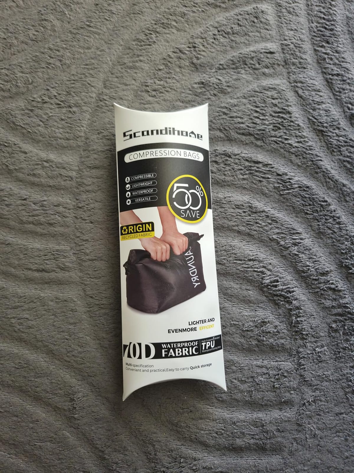 Compression Travel Laundry Bag for Dirty Clothes, Pump-Free Laundry Bag customer photo 2
