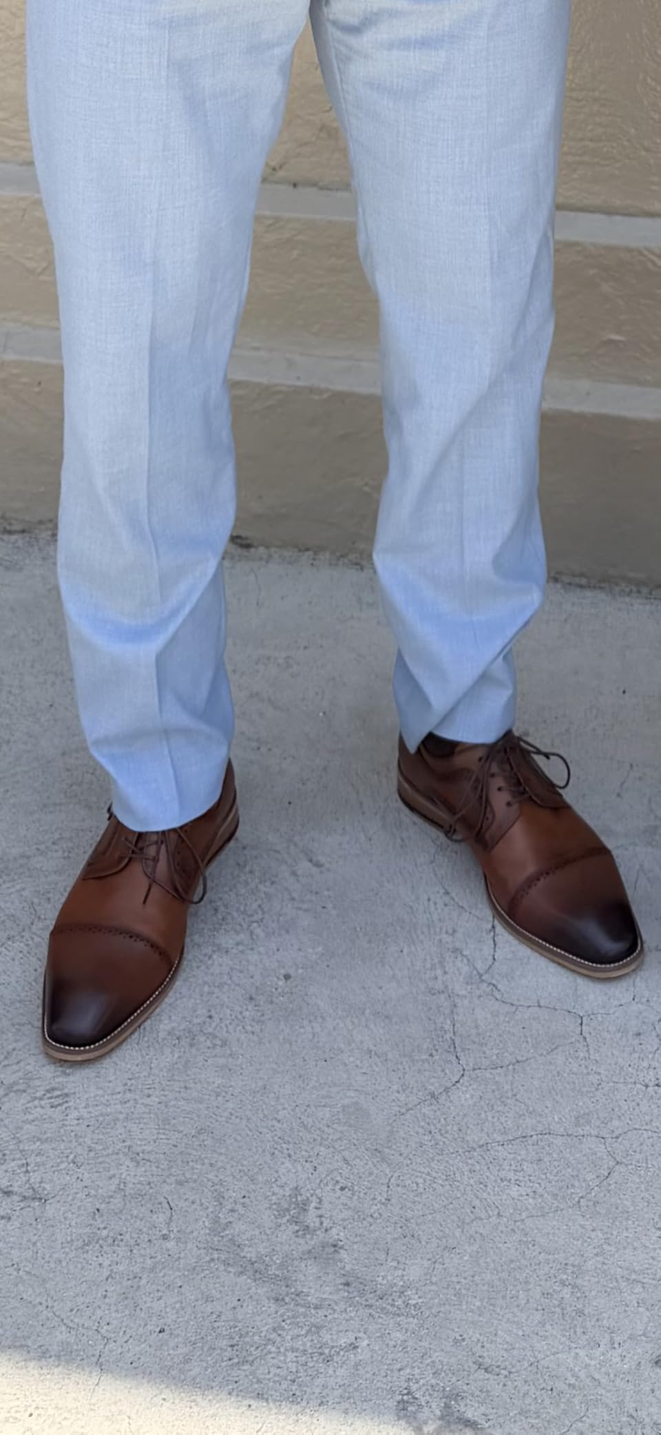 Jousen Mens Dress Shoes Leather Oxford Brogue Wingtip customer photo 1