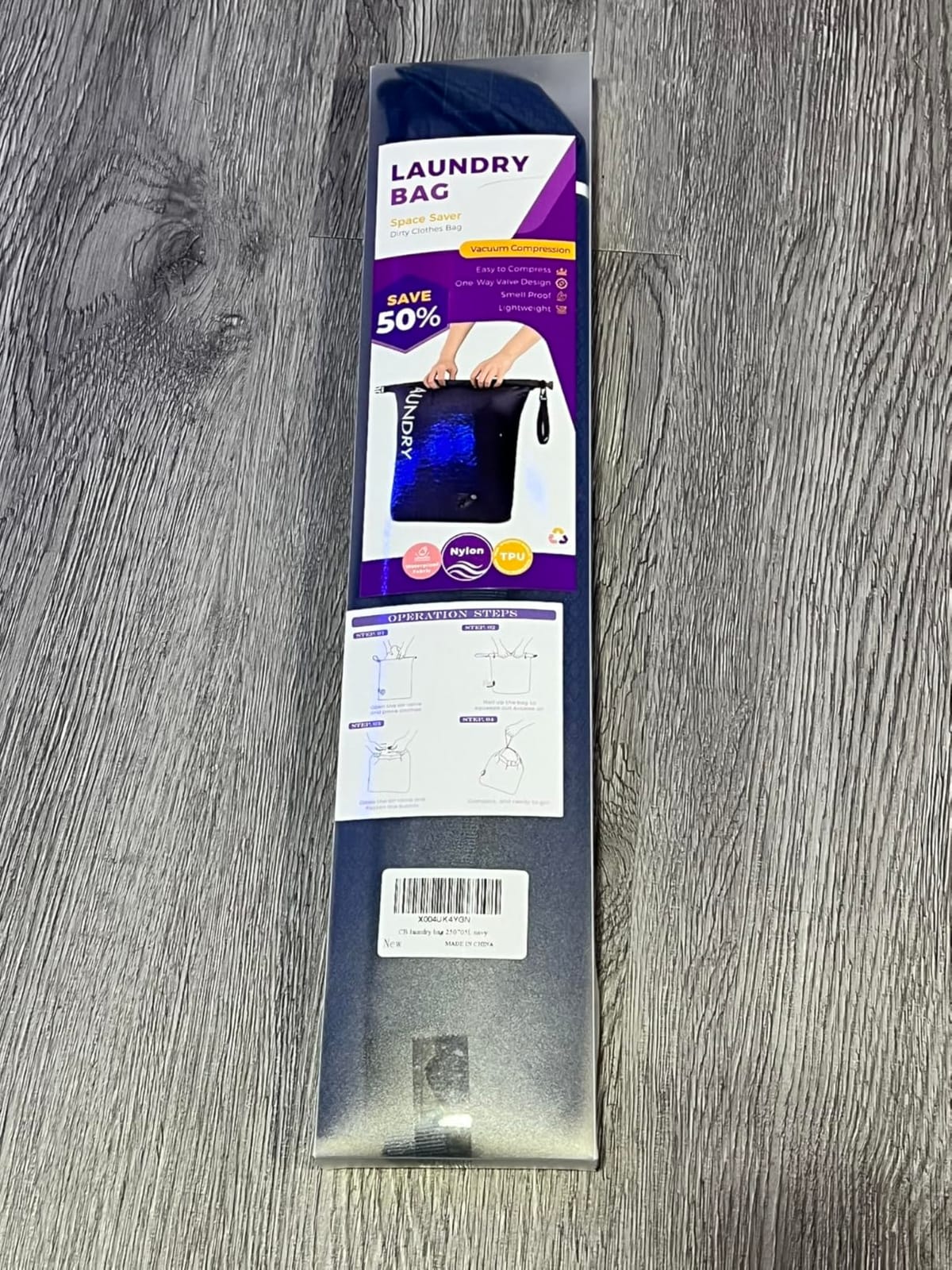 Travel Laundry Bag, Vacuum Compression Dirty Clothes Travel Bag customer photo 1