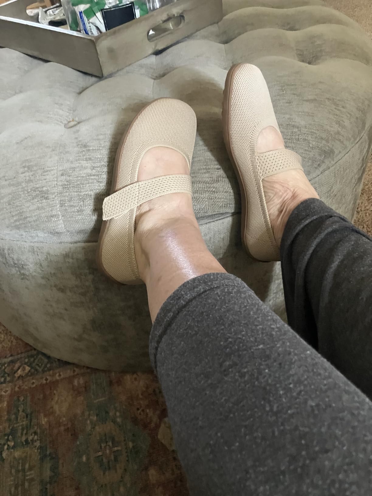 DREAM PAIRS Women's Mary Jane Wide Toe Ballet Flats customer photo 1