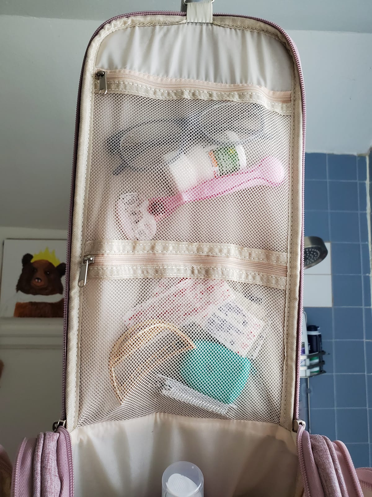 BOACAY Extra Large Hanging Travel Toiletry Bag for Women and Men, Makeup Bag customer photo 2