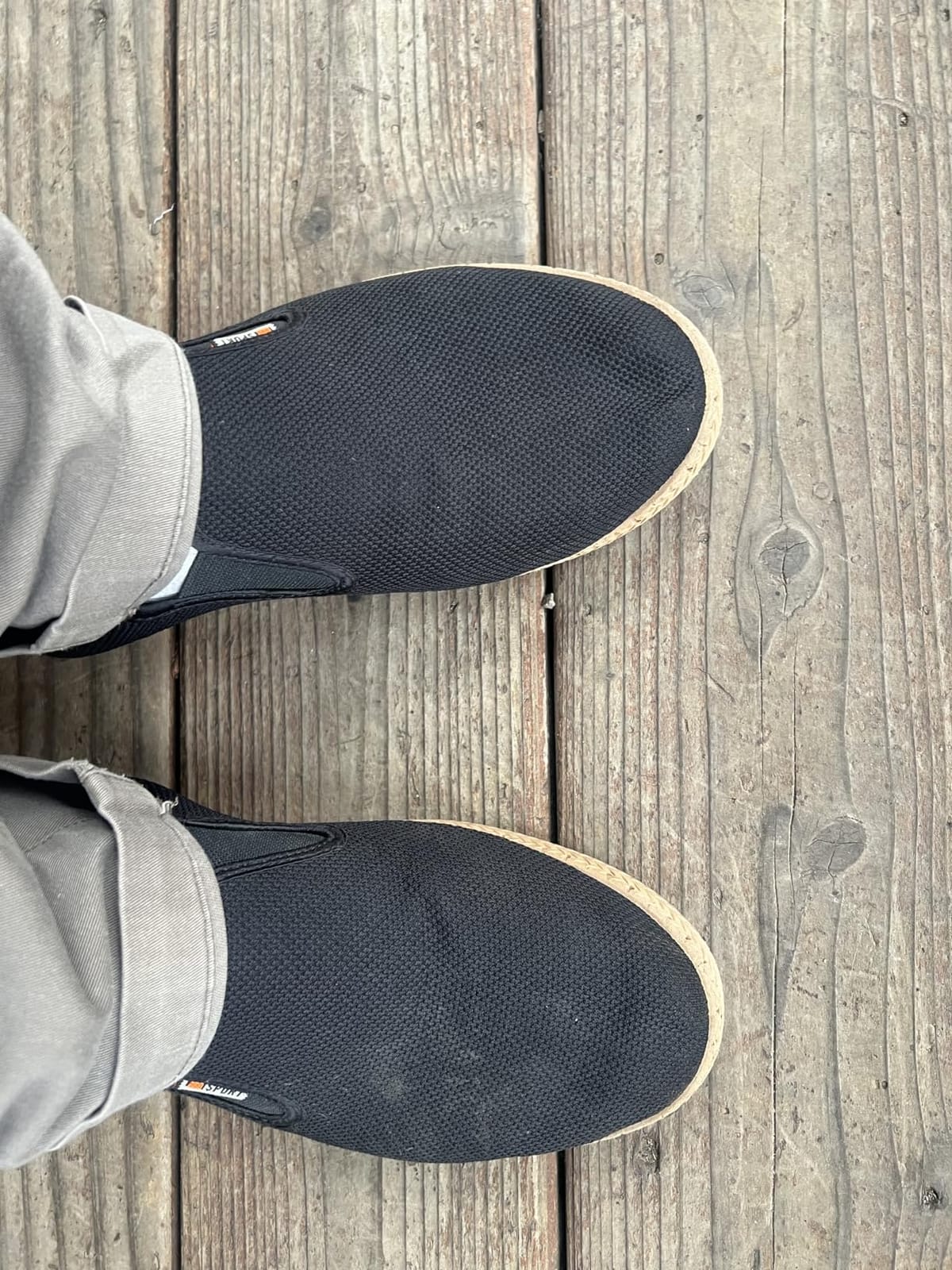 Men's Canvas Slip on Shoes Casual Loafers Comfortable Walking Boat Sneakers Fashion Breathable Deodorizing Espadrilles for Men customer photo 1