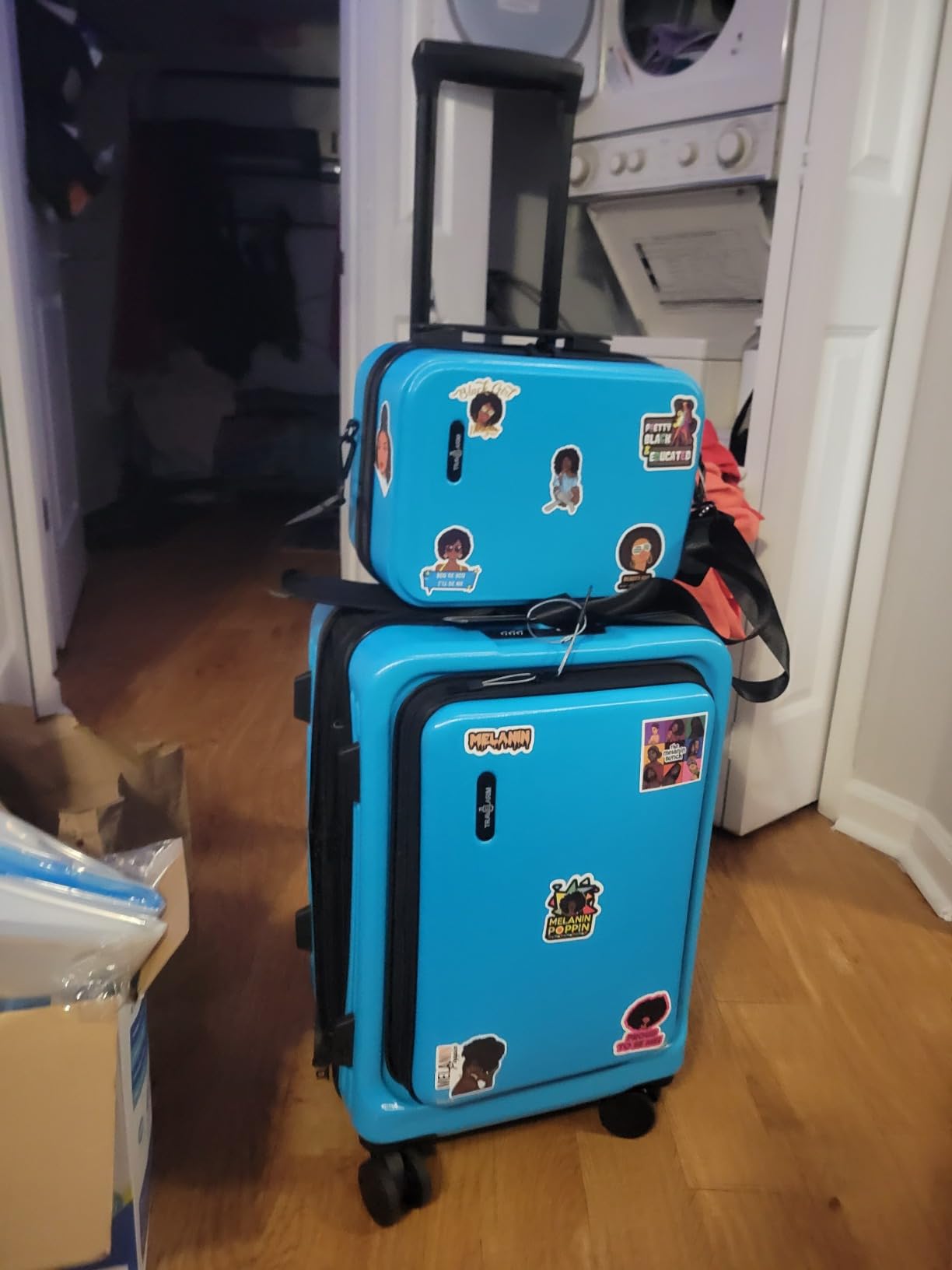 TRAVELARIM 4 Piece Luggage Sets with Spinner Wheels, Travel Suitcase Set customer photo 2