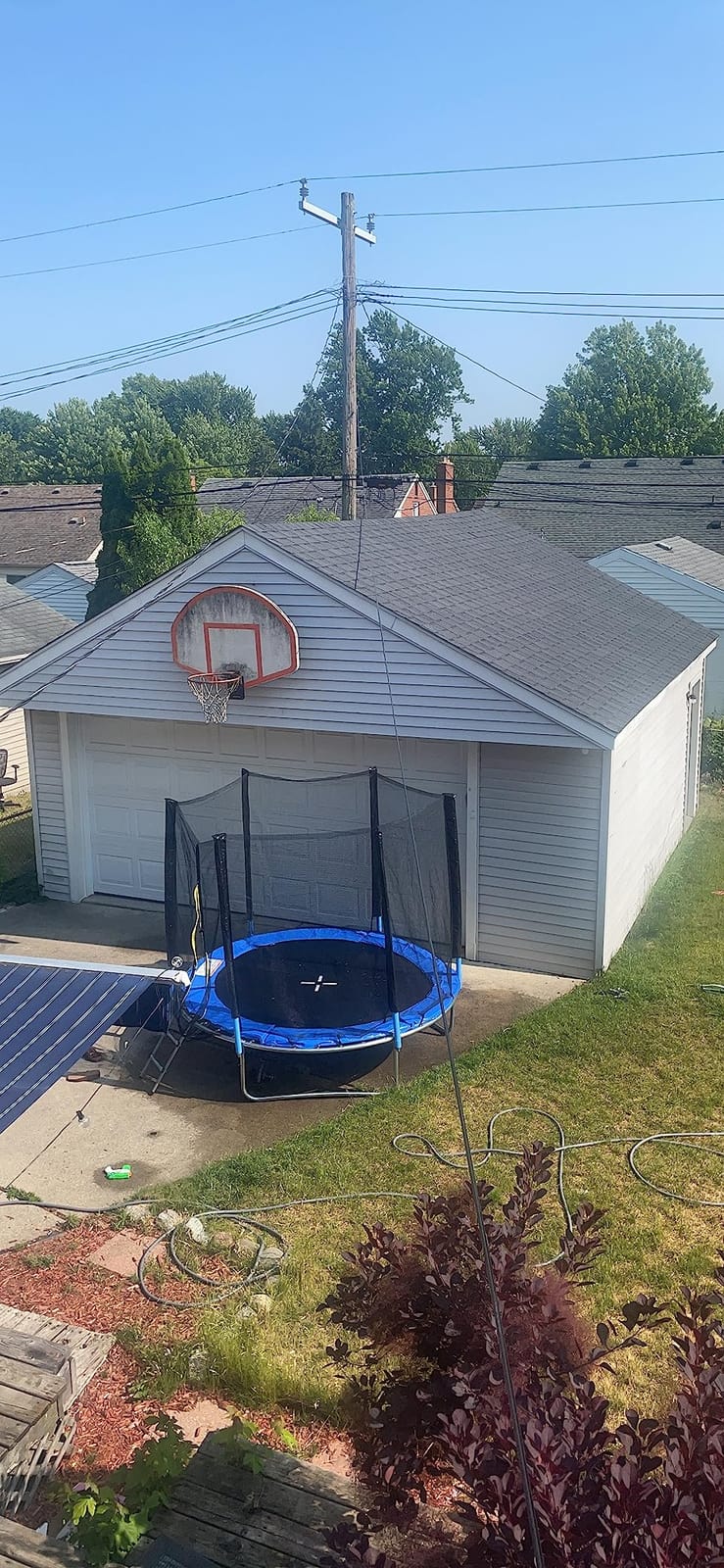 SKOK 14 FT Rectangle Outdoor Trampoline with Net and Ladder for Kids customer photo 1