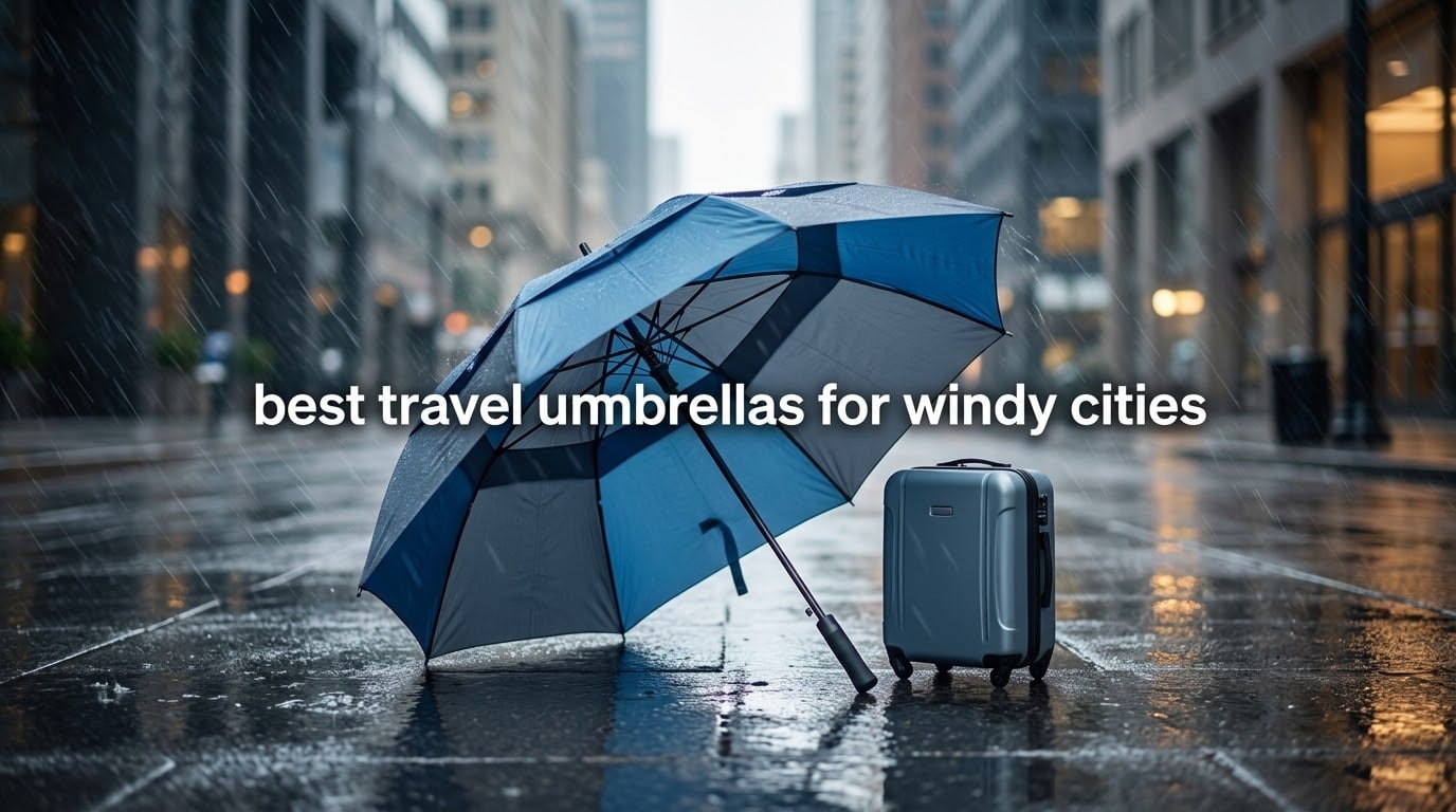 best travel umbrellas for windy cities
