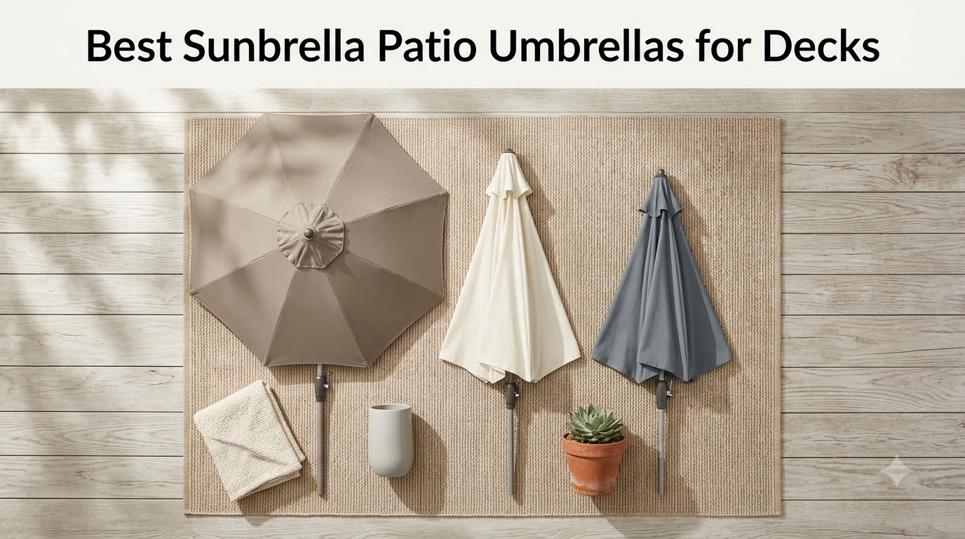 Best Sunbrella Patio Umbrellas for Decks