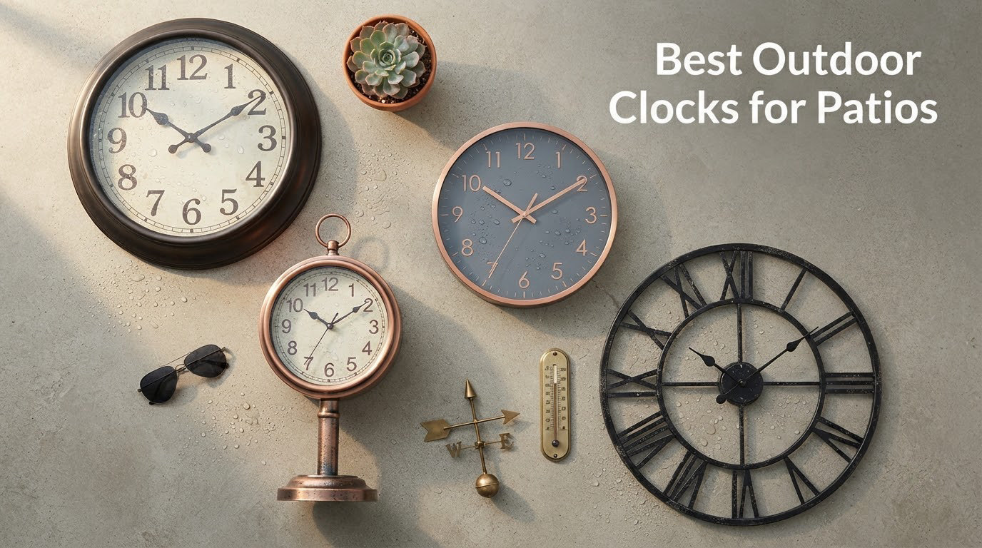 Best Outdoor Clocks for Patios
