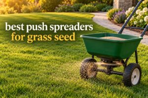 best push spreaders for grass seed