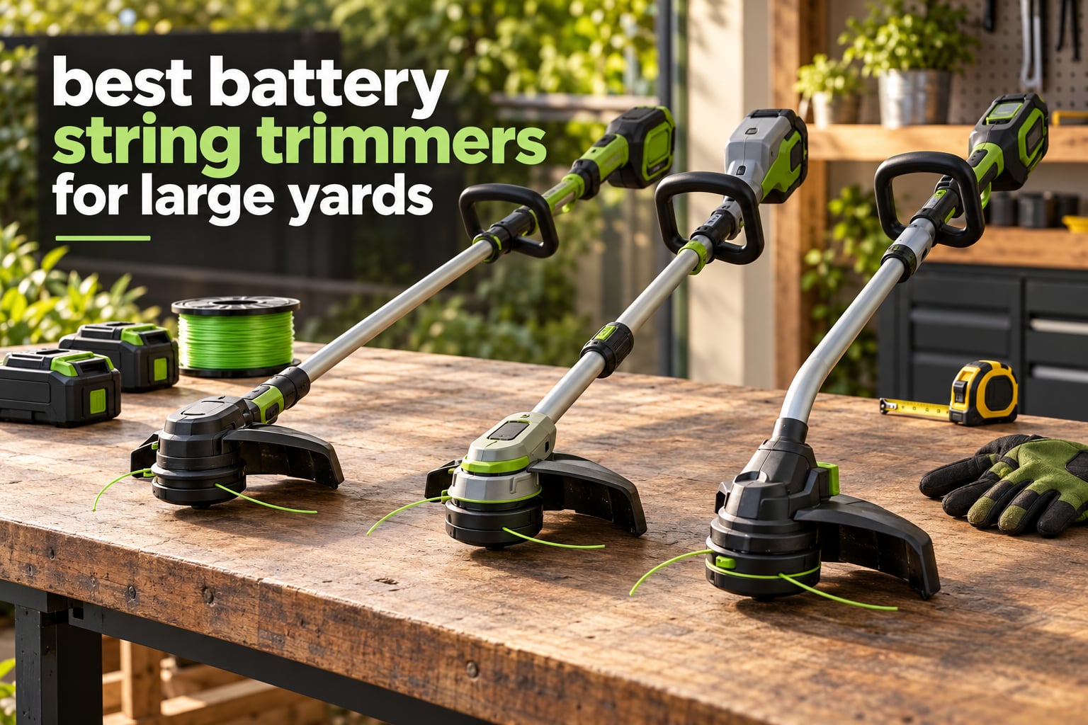 best battery string trimmers for large yards