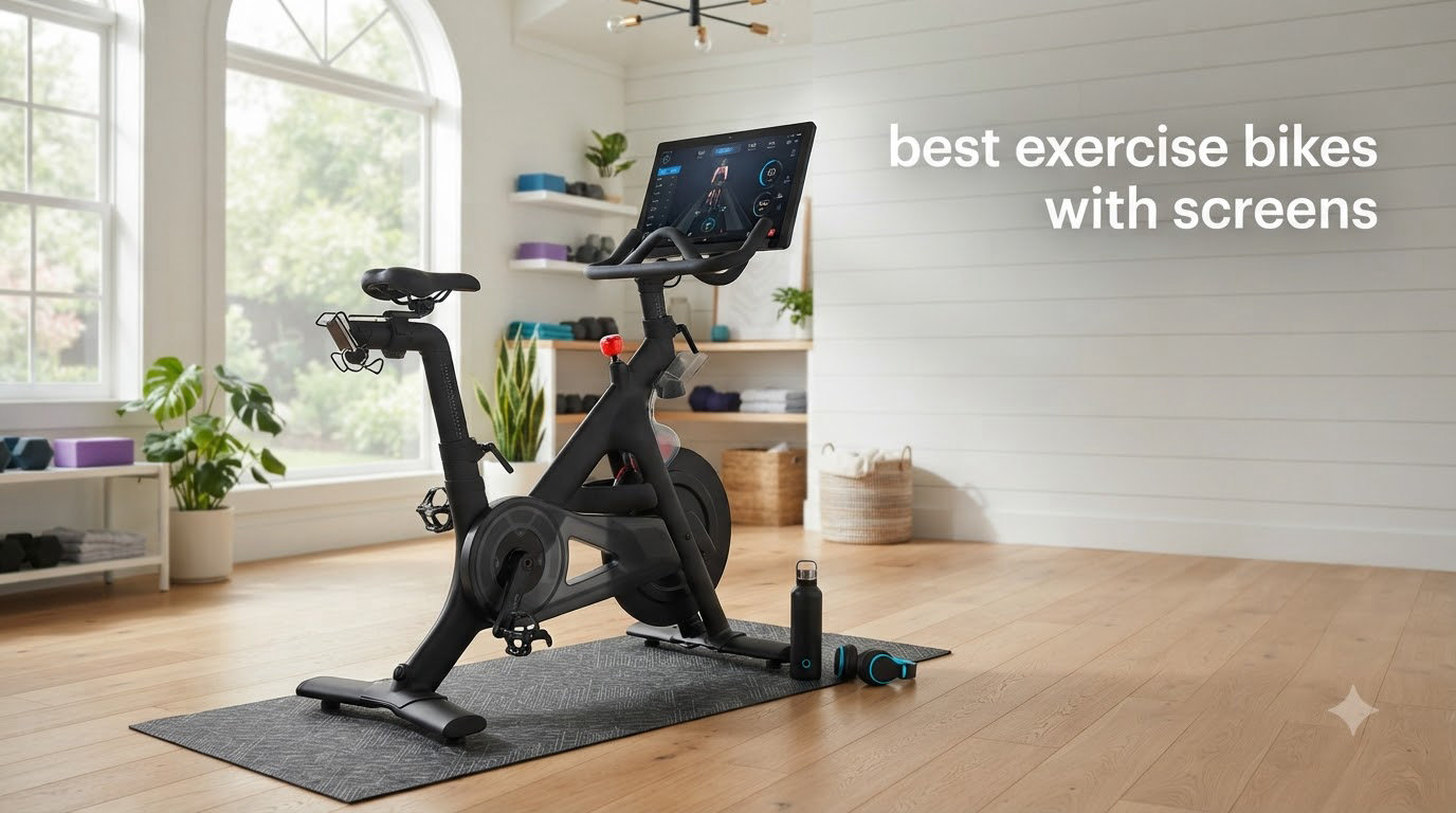 best exercise bikes with screens