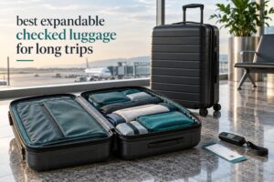 best expandable checked luggage for long trips