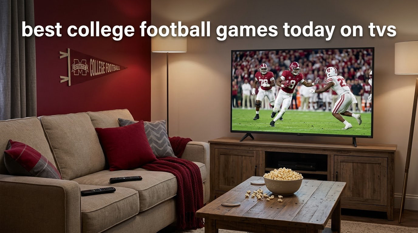 best college football games today on tvs