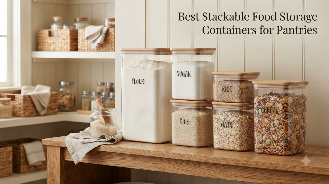Best Stackable Food Storage Containers for Pantries