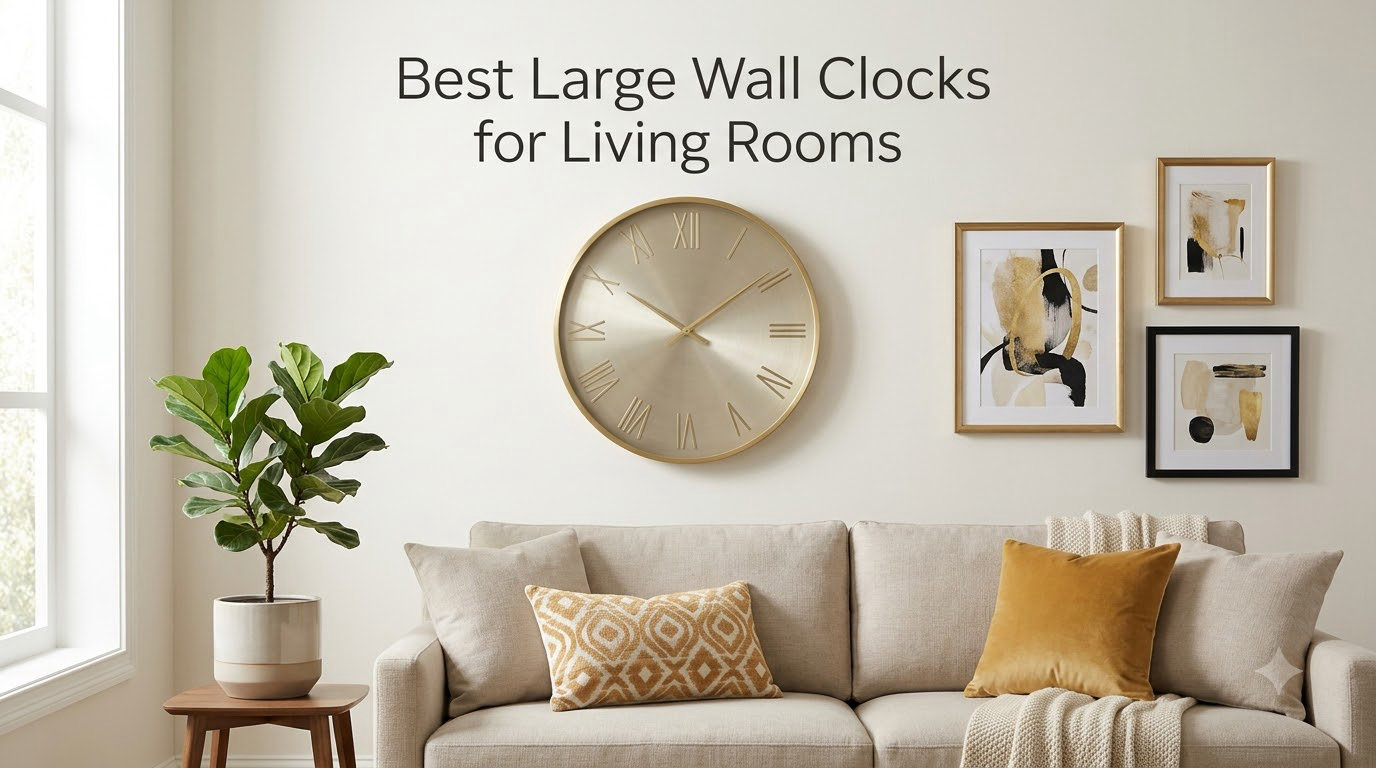 Best Large Wall Clocks for Living Rooms