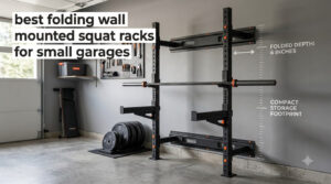 best folding wall mounted squat racks for small garages