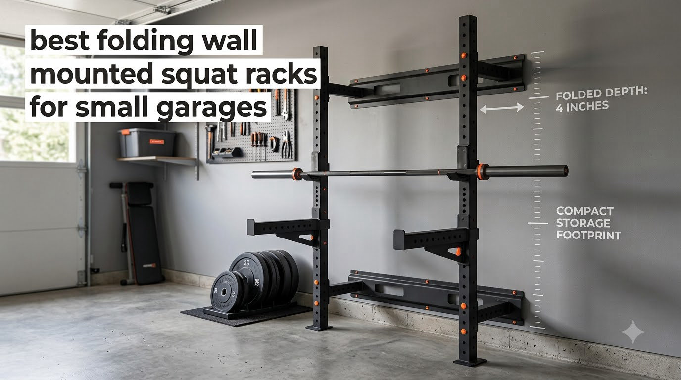 best folding wall mounted squat racks for small garages