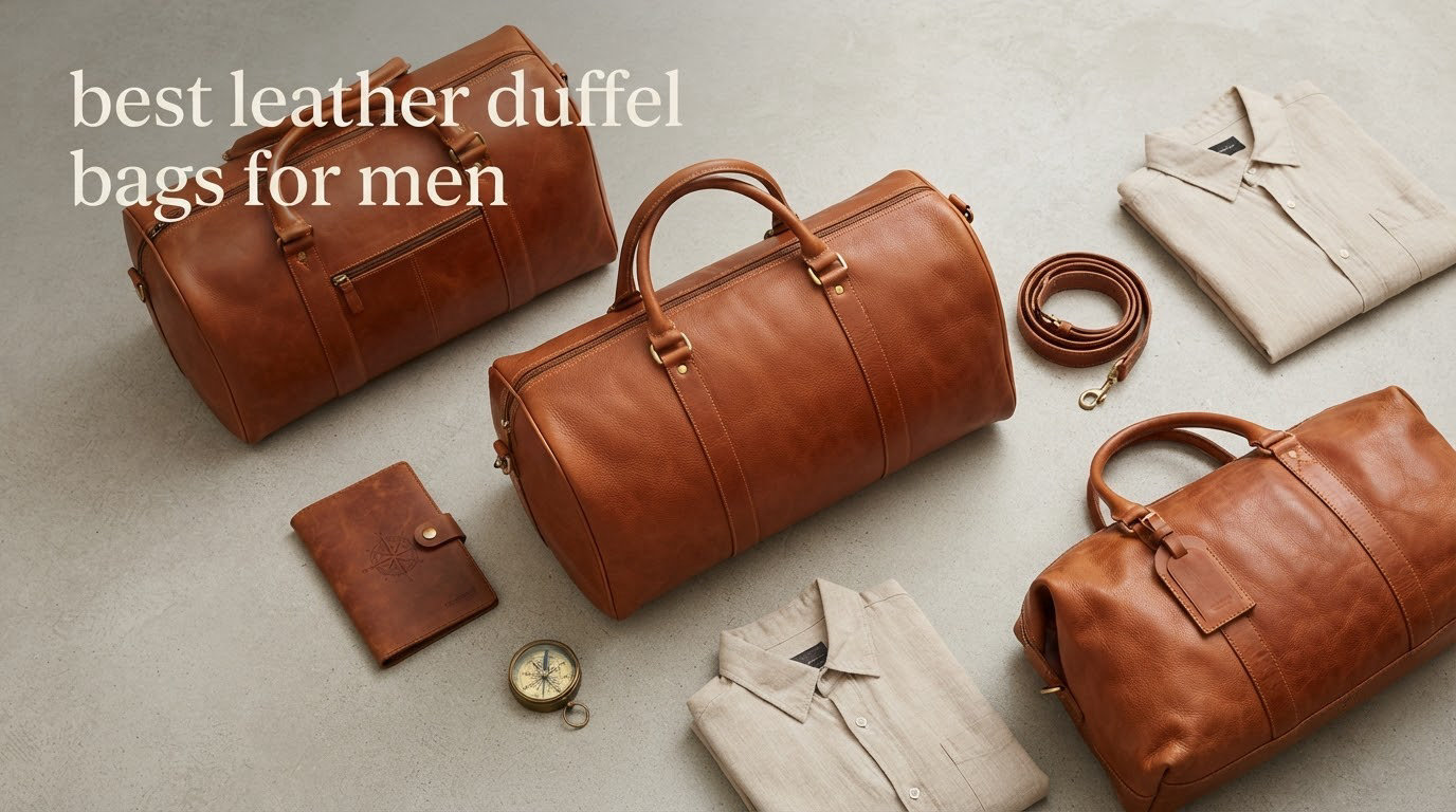 best leather duffel bags for men