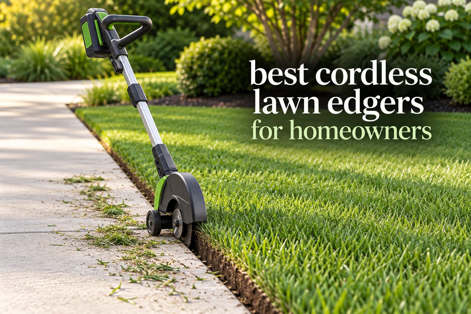 best cordless lawn edgers for homeowners
