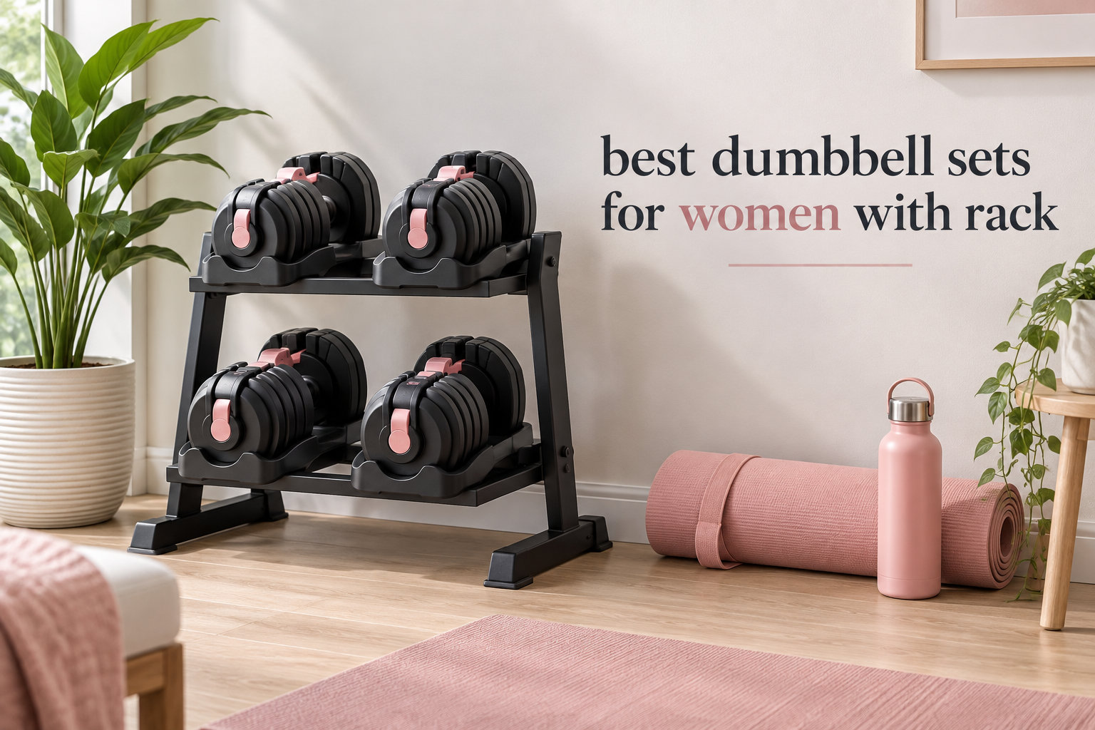 best dumbbell sets for women with rack