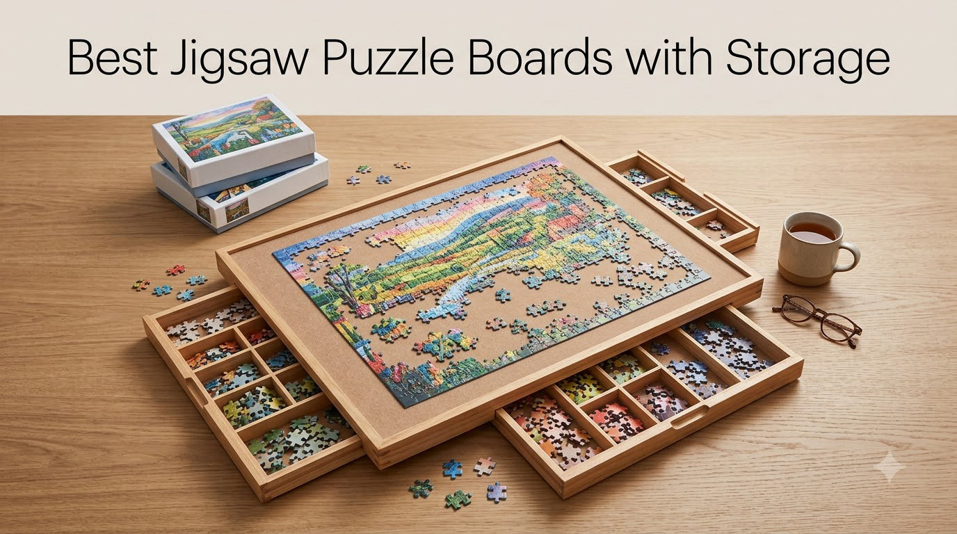 Best Jigsaw Puzzle Boards with Storage