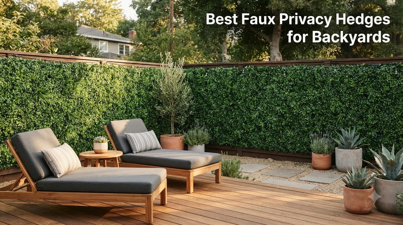 Best Faux Privacy Hedges for Backyards