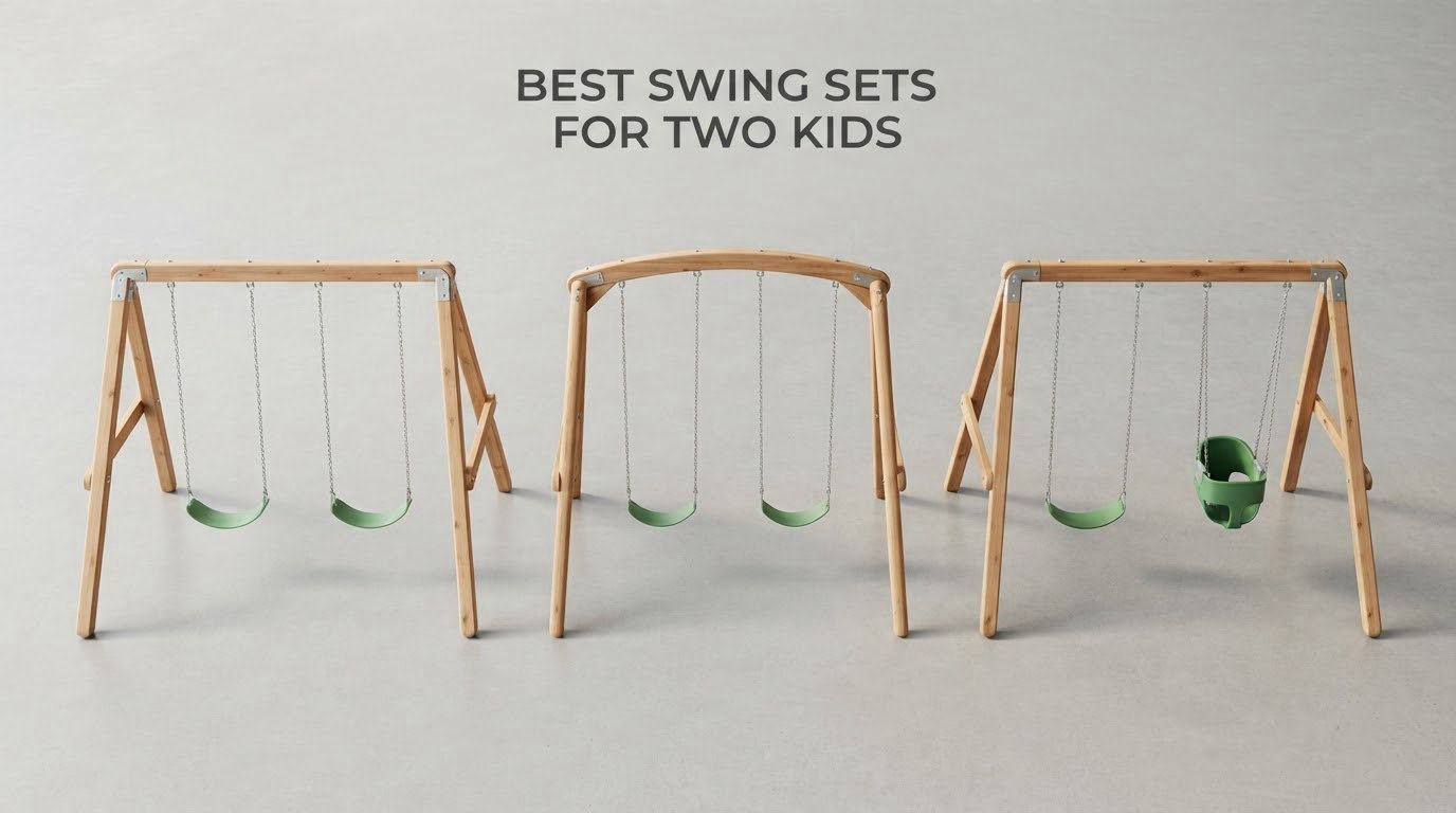 best swing sets for two kids