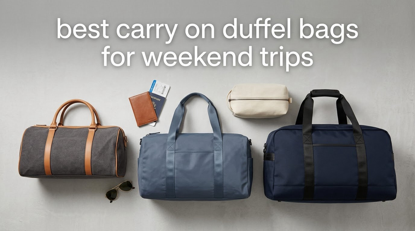 best carry on duffel bags for weekend trips