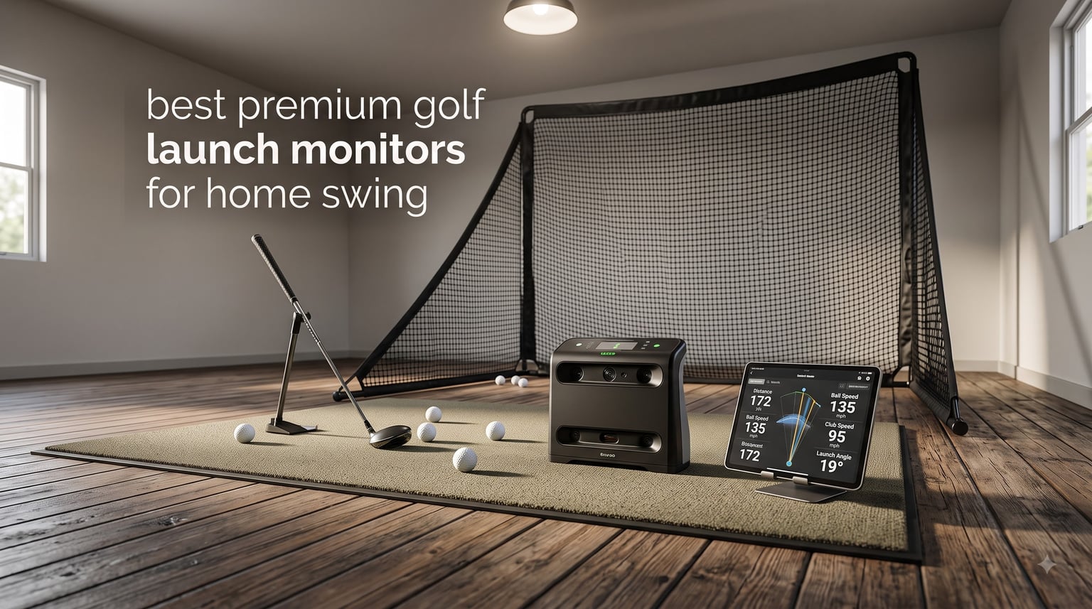best premium golf launch monitors for home swing