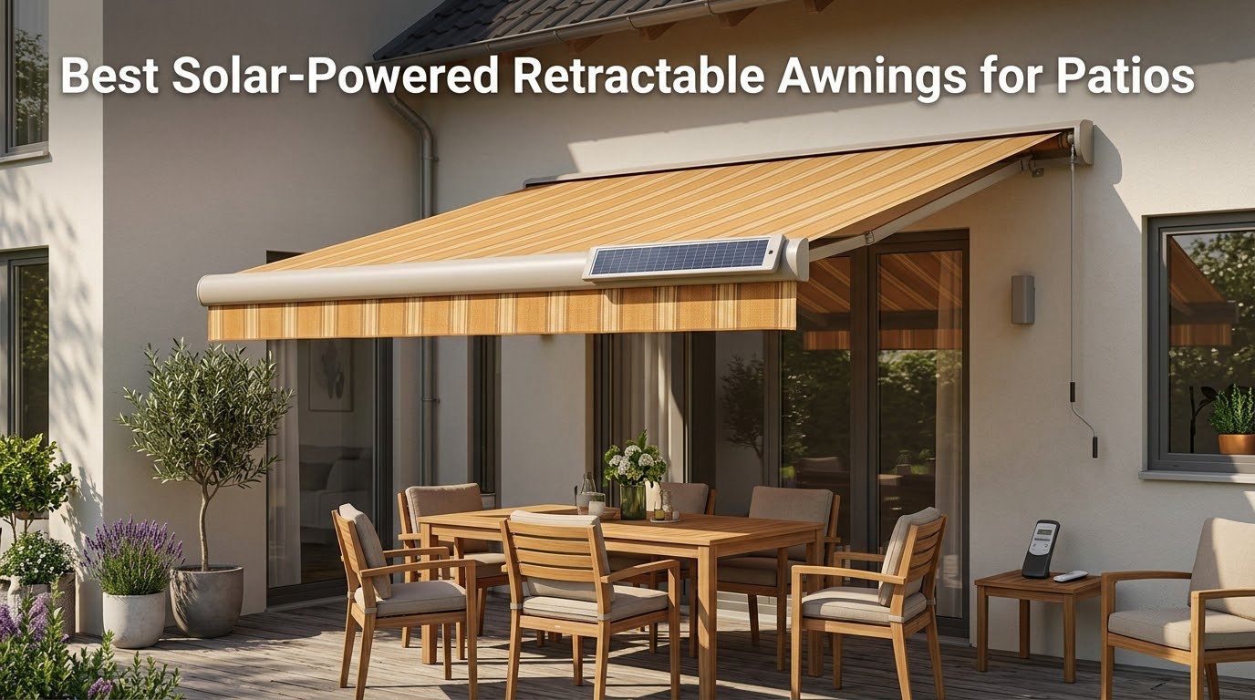 Best Solar-Powered Retractable Awnings for Patios