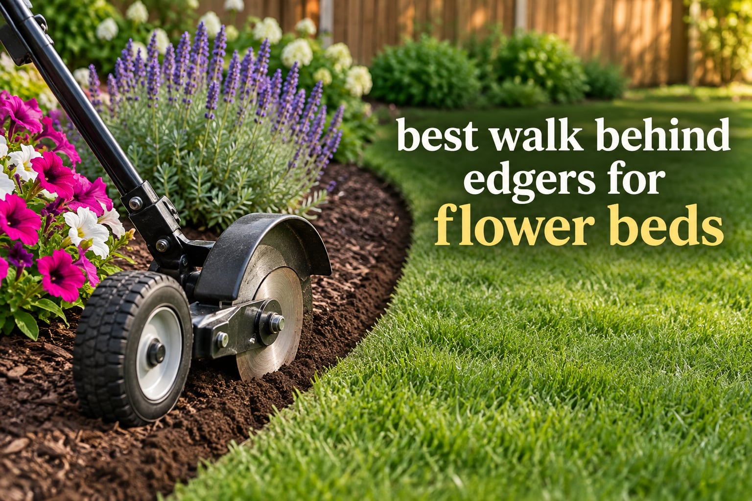 best walk behind edgers for flower beds