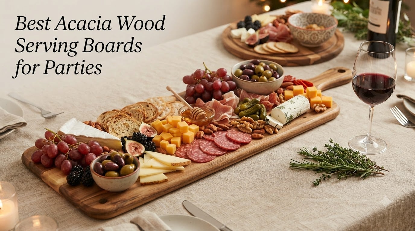 Best Acacia Wood Serving Boards for Parties