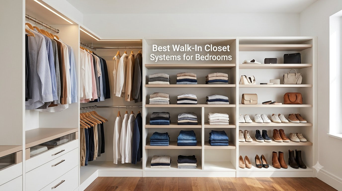 Best Walk-In Closet Systems for Bedrooms