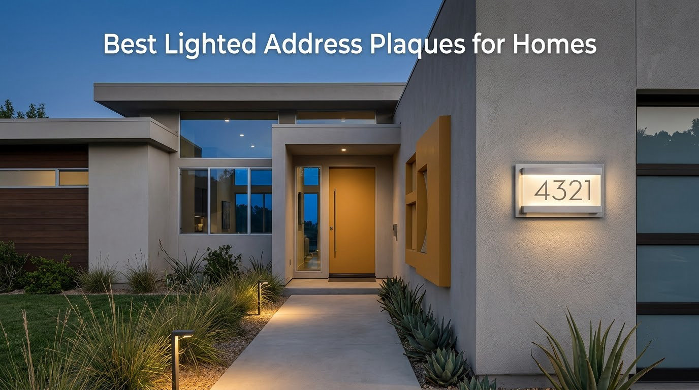 Best Lighted Address Plaques for Homes