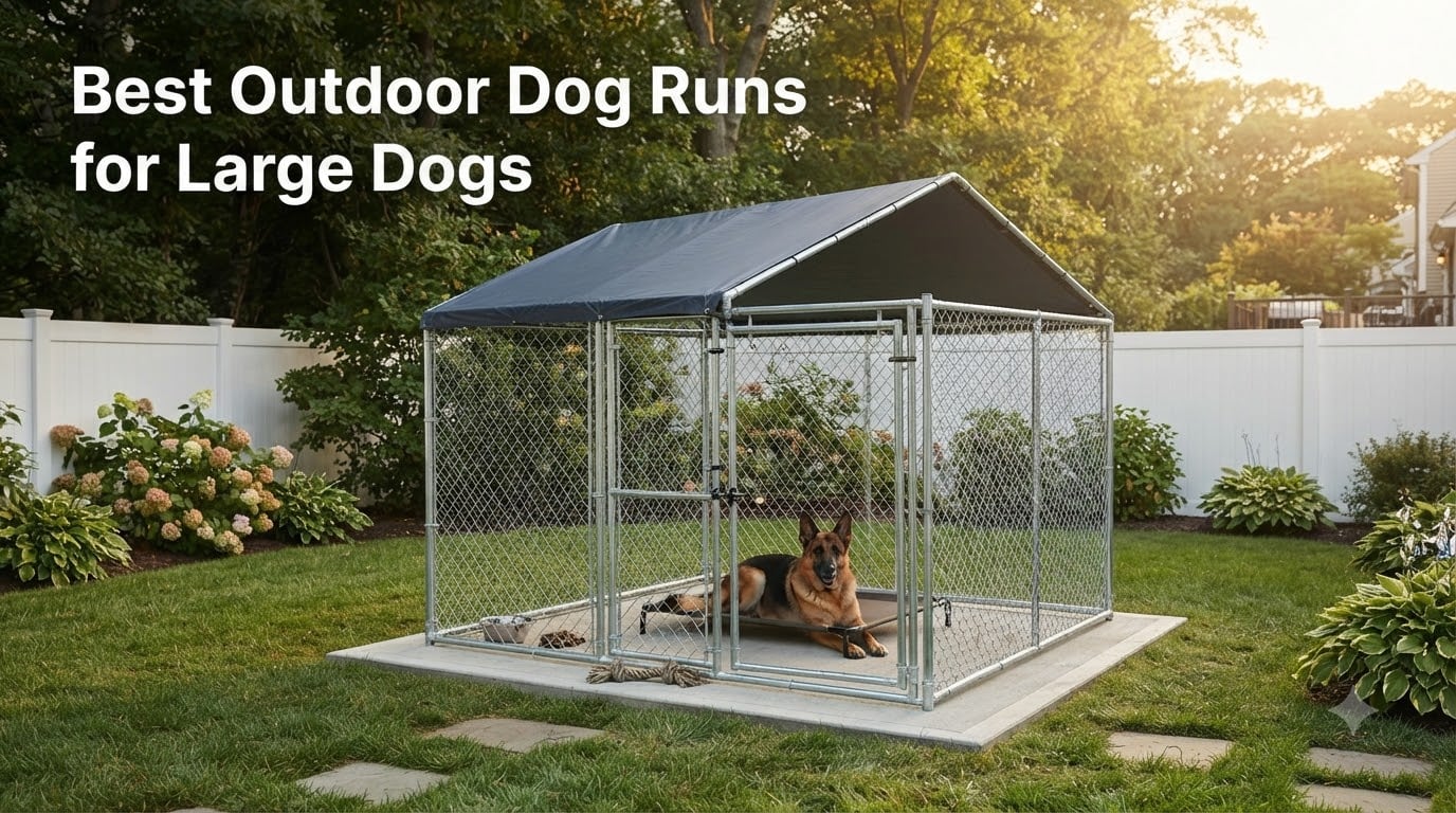 Best Outdoor Dog Runs for Large Dogs