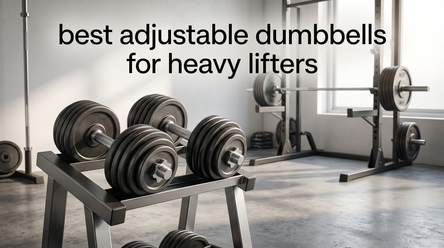 best adjustable dumbbells for heavy lifters