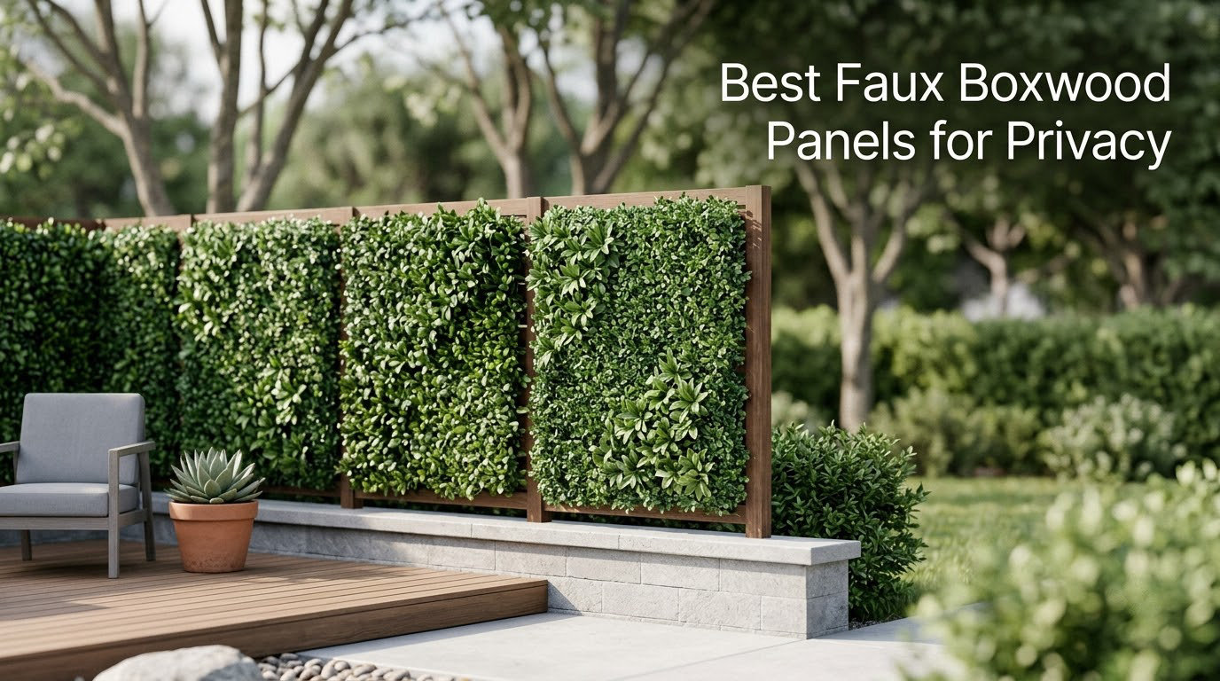 Best Faux Boxwood Panels for Privacy