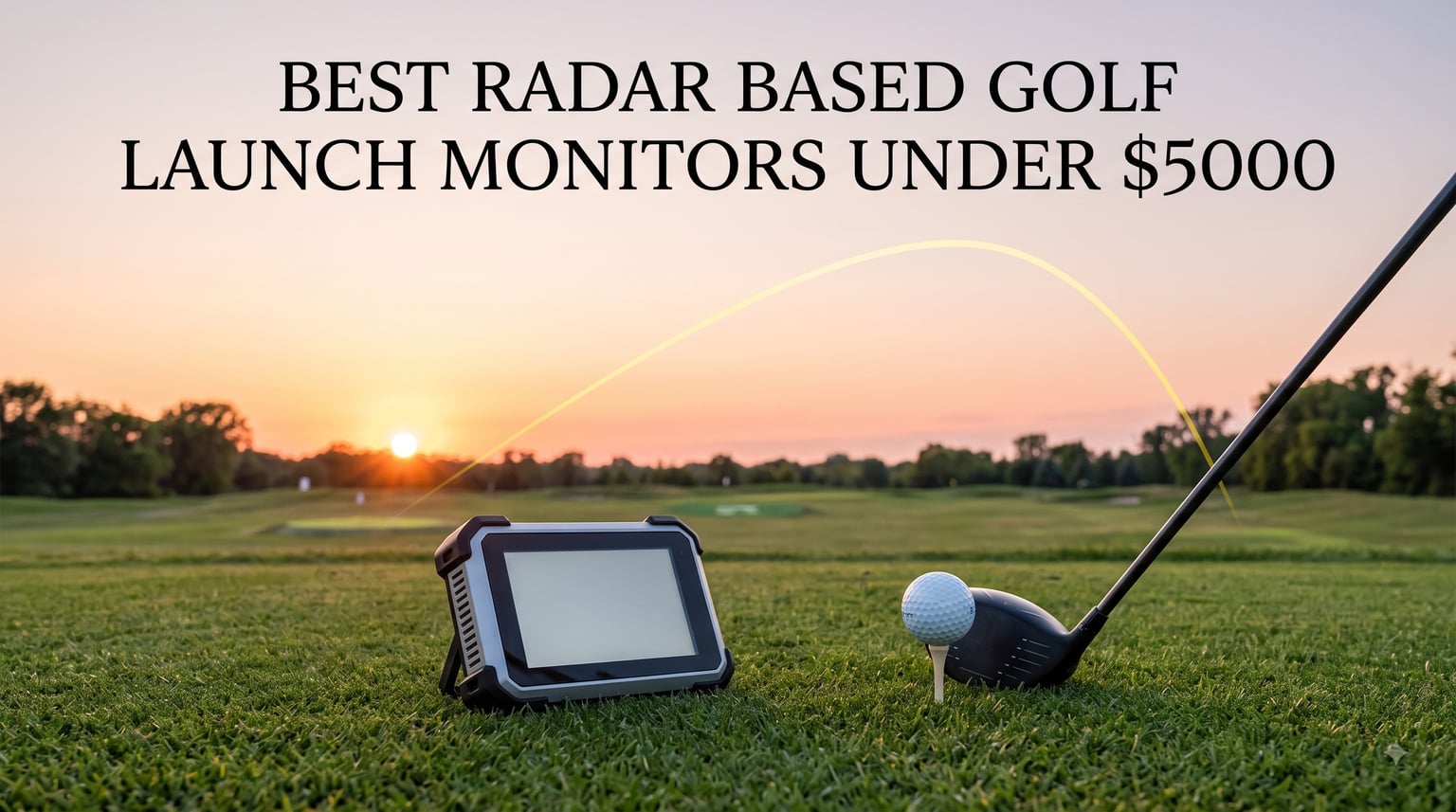 best radar based golf launch monitors under $5000
