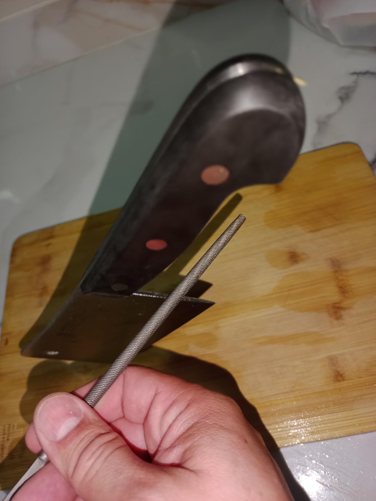 HENCKELS Classic Razor-Sharp 6-inch Meat Cleaver Knife, German Engineered Informed by 100+ Years of Mastery customer photo 2