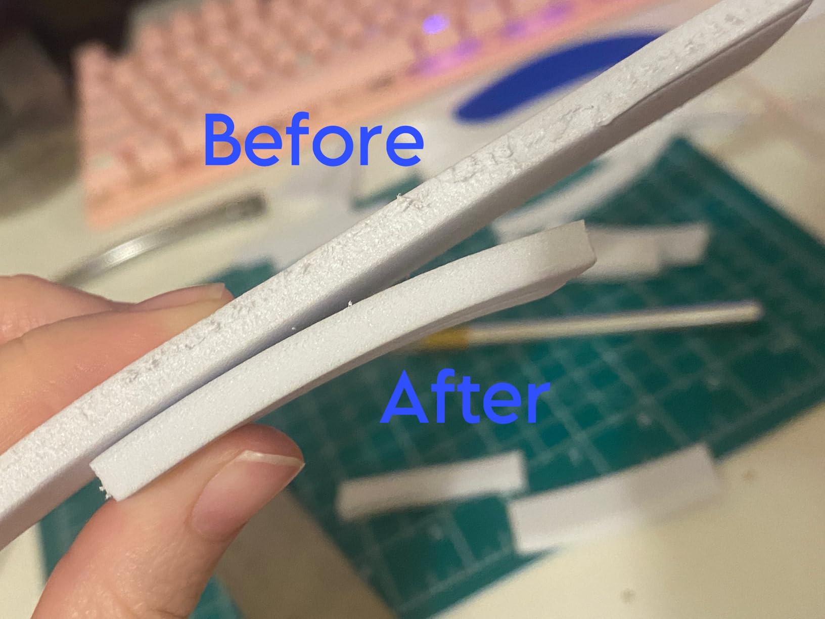 AccuSharp Knife Sharpener, Ergonomic Comfortable Handle, Compact & Easy to Use, Restore and Hone Straight & Serrated Knives, White customer photo 2