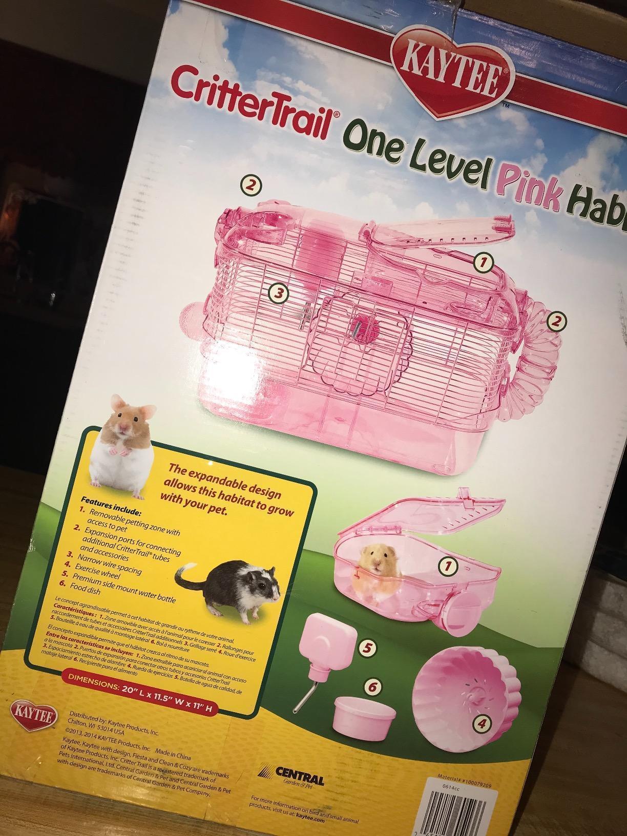 Kaytee CritterTrail Pink Habitat for Pet Mice, Dwarf Hamsters, Hamsters or Gerbils customer photo 2