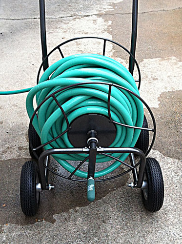 Yard Butler Hose Cart, Metal Hose Caddy, 2 Wheels, 200 Feet customer photo 2