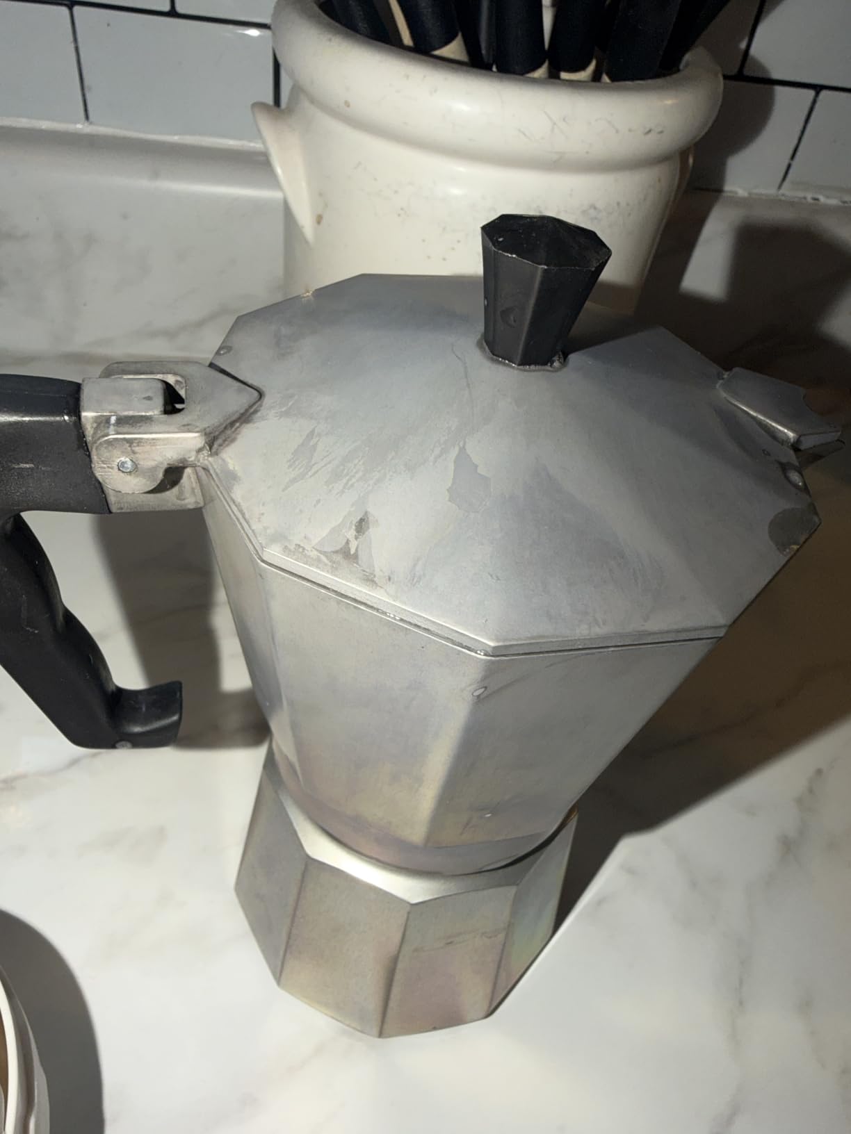 Primula Classic Stovetop Espresso and Coffee Maker, Moka Pot for Italian and Cuban Café Brewing, Greca Coffee Maker, Cafeteras, 6 Espresso Cups, Silver customer photo 2