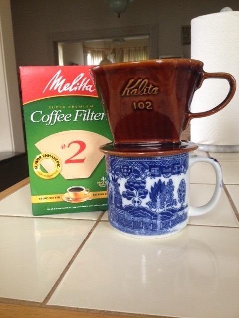 Kalita - 2001 Kalita 102 Ceramic Dripper Coffee Dipper, white customer photo 2
