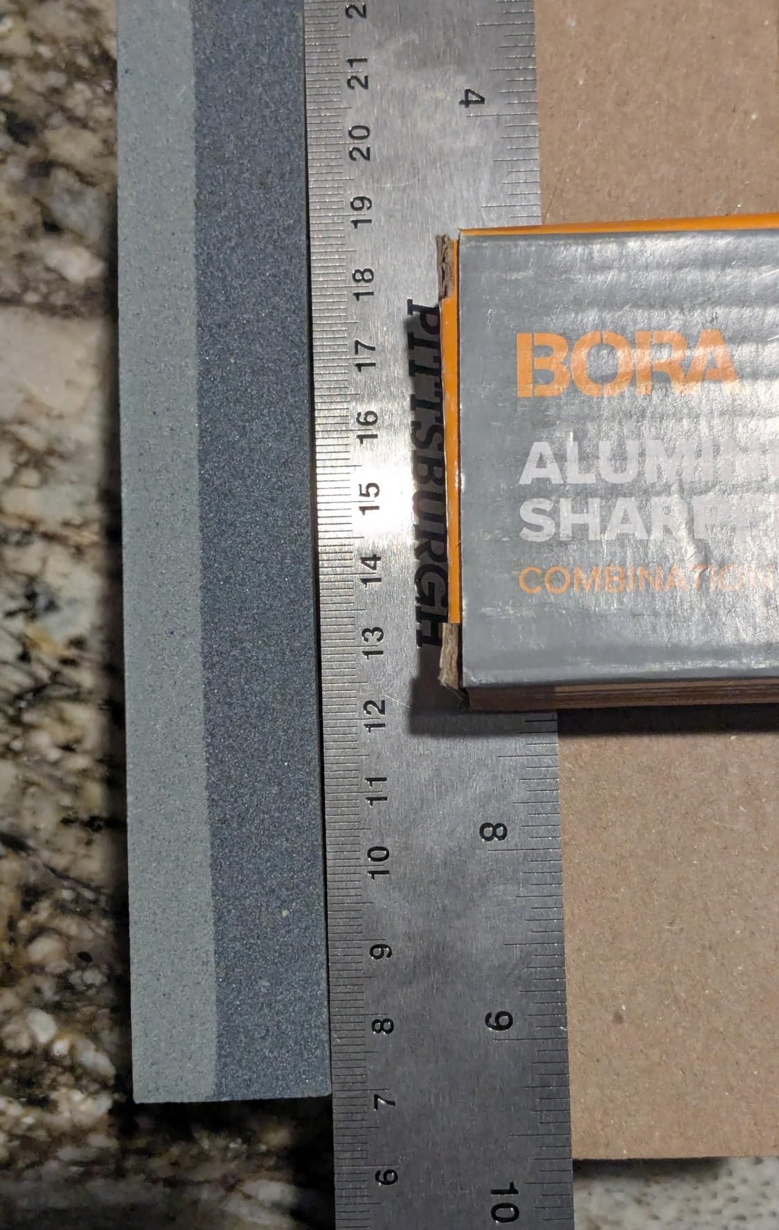 Bora Knife Sharpening Stone 6 Inch, Aluminum Oxide, Coarse/Fine Grit customer photo 1