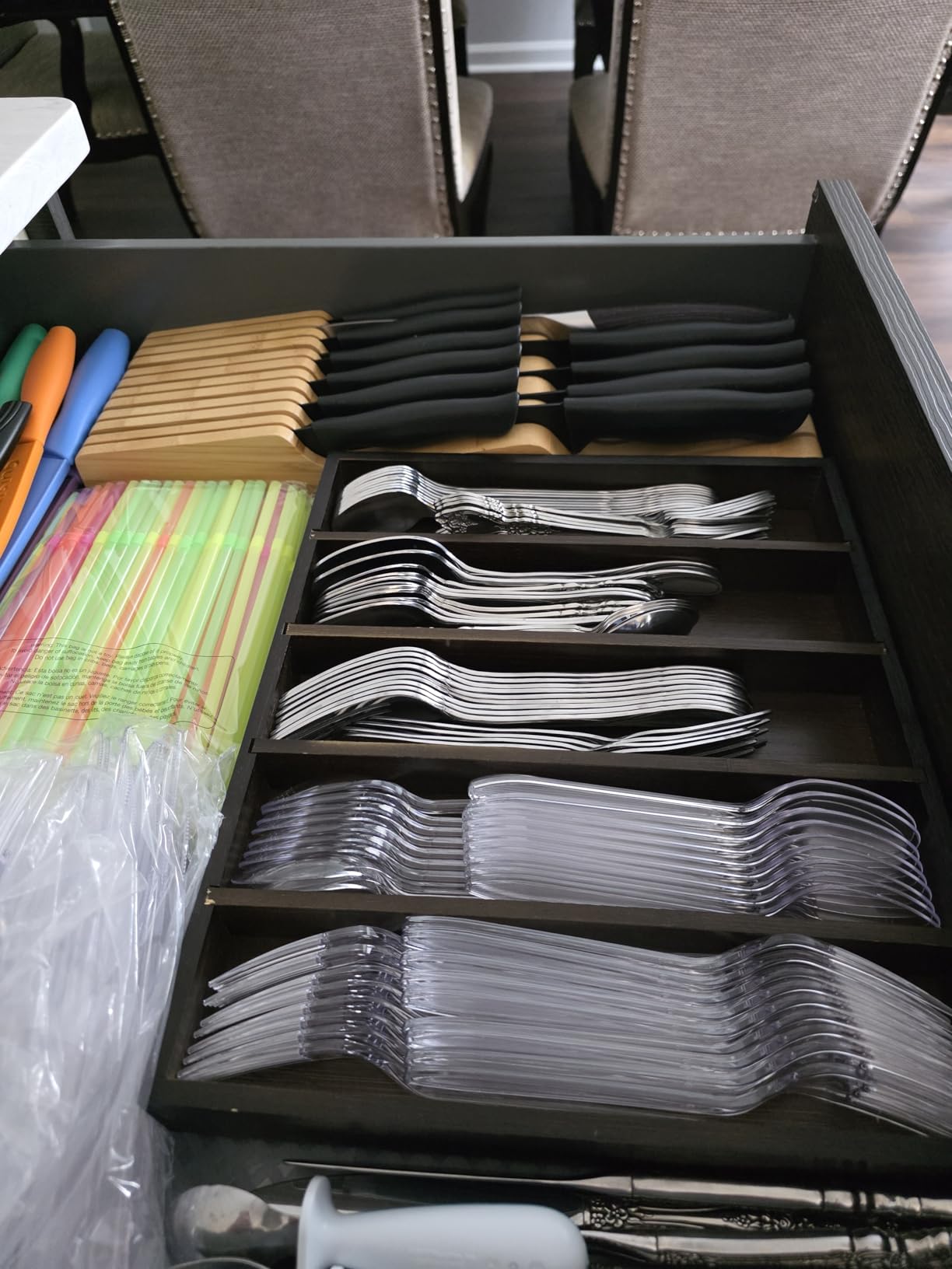Bellemain 100% Pure Bamboo Knife Drawer Organizer, Knife Block - 16 Slots customer photo 2