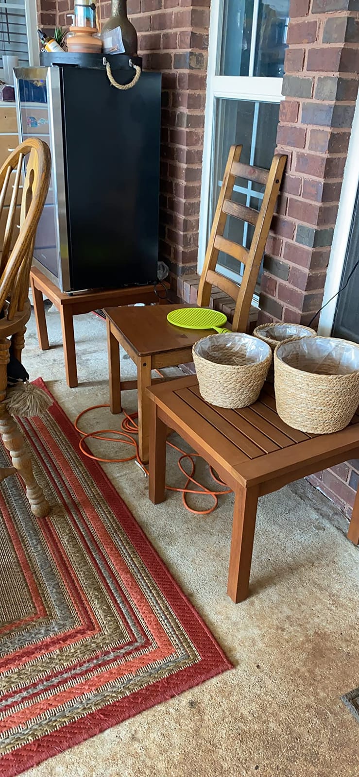 Amazonia Lincoln 1-Piece Outdoor Square Side Table | Teak Wood | Ideal for Patio and Indoors, 19.5