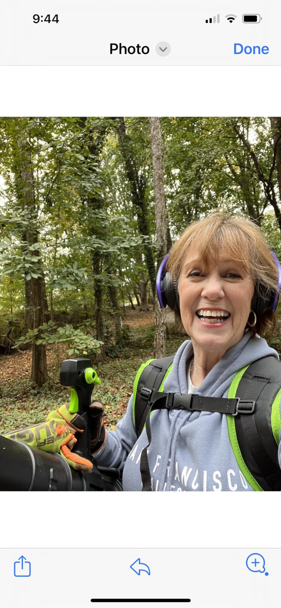Greenworks 80V (180 MPH / 610 CFM / 75+ Compatible Tools) Cordless Brushless Backpack Blower, 2.5Ah Battery and Rapid Charger Included, Green/Black customer photo 1